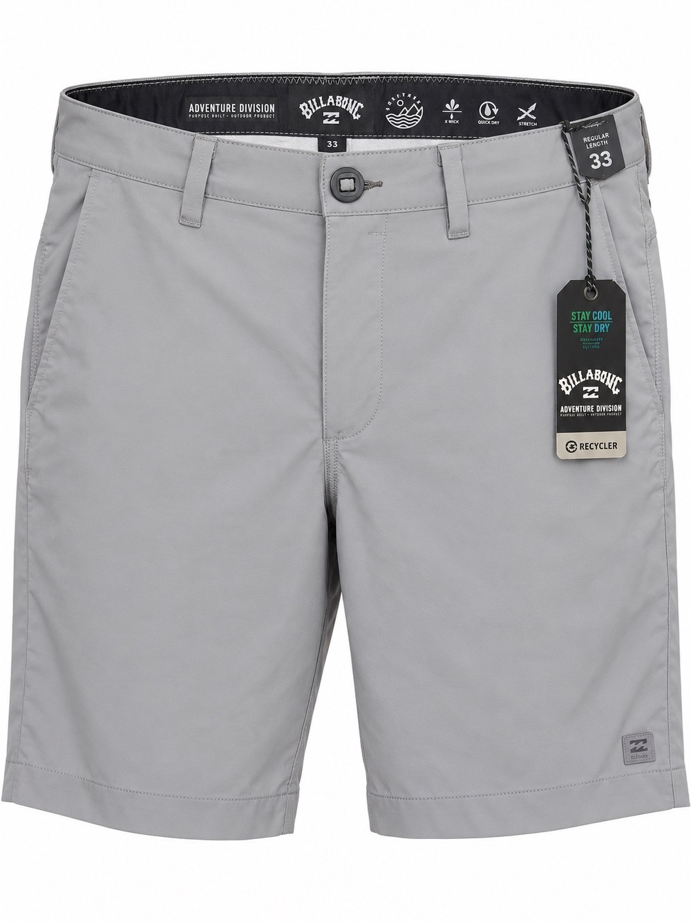 Billabong A/Div Surftrek Journey 20 Hybrid Shorts Men’s 33 Alloy Gray NWT